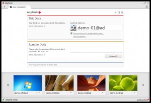 Главное окно программы AnyDesk Remote-Desktop