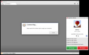 Установка соединения программы AnyDesk Remote-Desktop